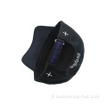 100% di berretto da baseball nero in cotone all'ingrosso
